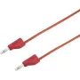 VOLTCRAFT testkabel [stekker 4 mm - stekker 4 mm] 5 m rood MSB-300 (MSB-300-5-Rot)