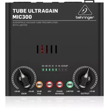 Audio-voorversterker Behringer MIC300 zwart