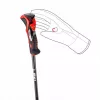 Skistokken Leki 3D AIRFOIL zwart/rood 120 cm