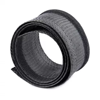StarTech.com 3 m kabelhuls met klittenband - op maat te knippen - zwaar belastbare kabelhuls - 3 cm diameter - netkous - kabelmanagement