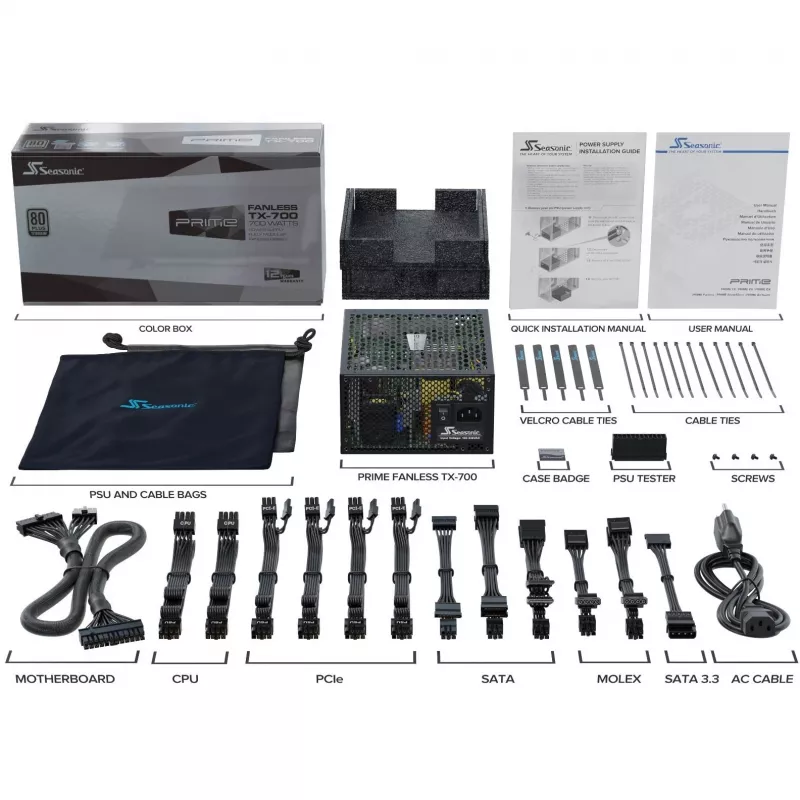 Sea Sonic PRIME-TX-700 product zwart