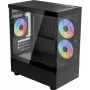 Micro/Mini-ITX computerbehuizing AEROCOOL Geh Viewport Mini-G-BK-v4 ARGB zwart