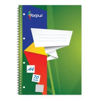 Spiraalblok Forpus, A4/70, geruit, zachte kaft 0722-003