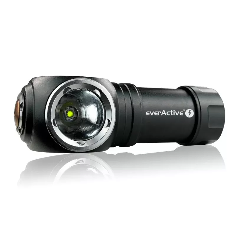 Zaklamp LED 3 bedieningsmodi 10 W 500 lumen aluminium behuizing oplaadbaar waterdicht FL-55R Dripple - Everactive