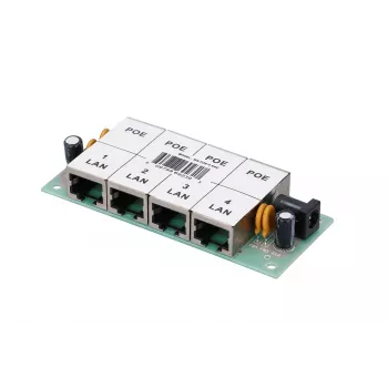 PoE-injector Extralink 4-poorts 4x 100 Mb/s RJ45, Fast Ethernet, 48 V, zonder behuizing