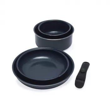 Pannenset Russell Hobbs RH03319EU7, 5-delig, koekenpannen met antiaanbaklaag, vaatwasmachinebestendig
