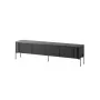 TV-kast cama meble VERA 190x40x50 cm – matzwart bovenblad en frame