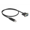 DeLOCK USB 2.0 naar serieel RS-232 adapter 50 cm FTDI zwart