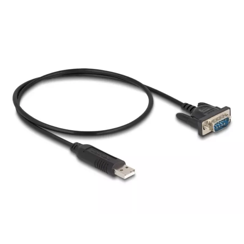 DeLOCK USB 2.0 naar serieel RS-232 adapter 50 cm FTDI zwart