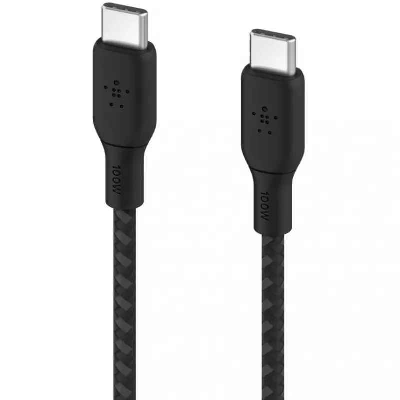 USB-kabel Belkin CAB014bt3MBK 3 m USB-C zwart USB 2.0