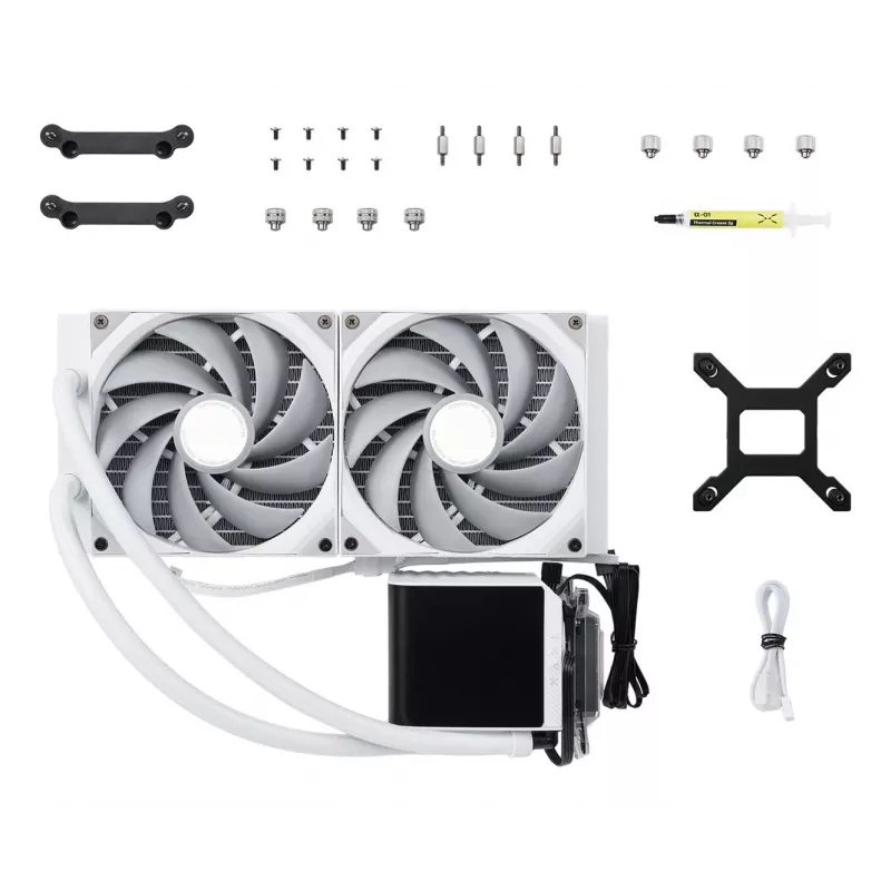 TRYX PANORAMA 280 processor vloeistofkoeling kit 14 cm wit 1 stuk