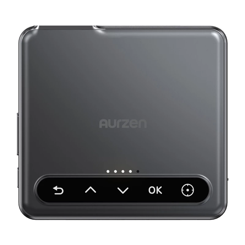 Projector Aurzen AURZEN Zip-projector (grijs) – draagbare thuis-/zakelijke projector