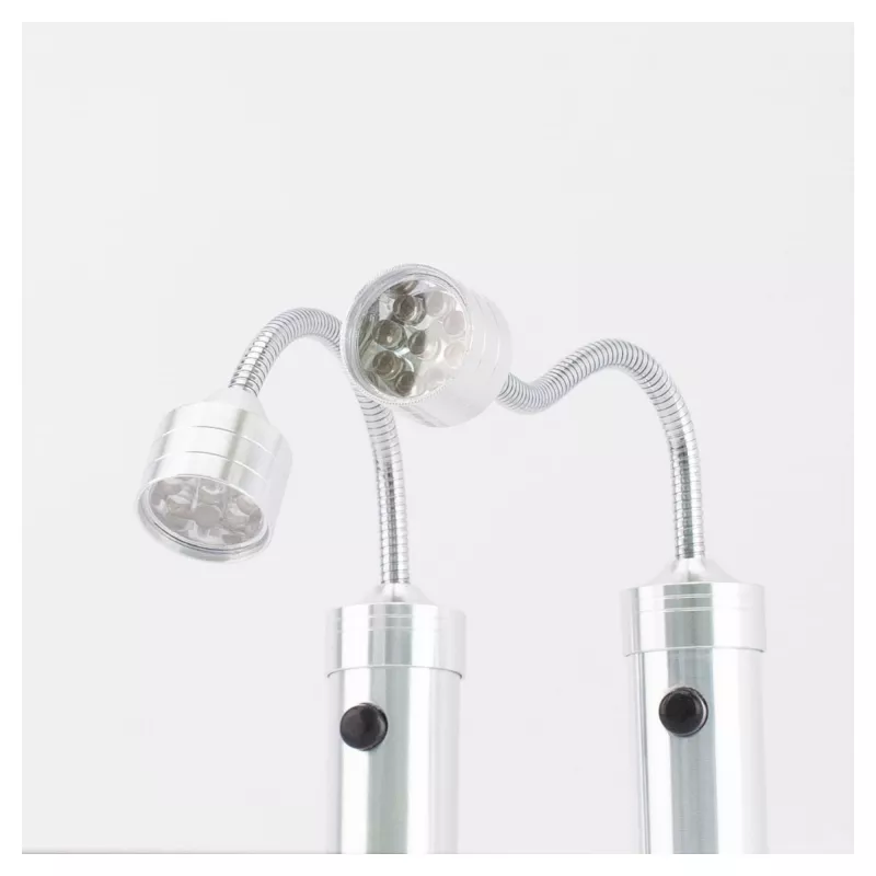 Grillamp RealPower 495550 – roestvrij staal, batterij AAA, set van 2 voor buitenbarbecue