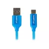 USB-2.0-kabel LANBERG CA-USBO-21CU-0010-BL — USB A naar USB C, 1 m, blauw