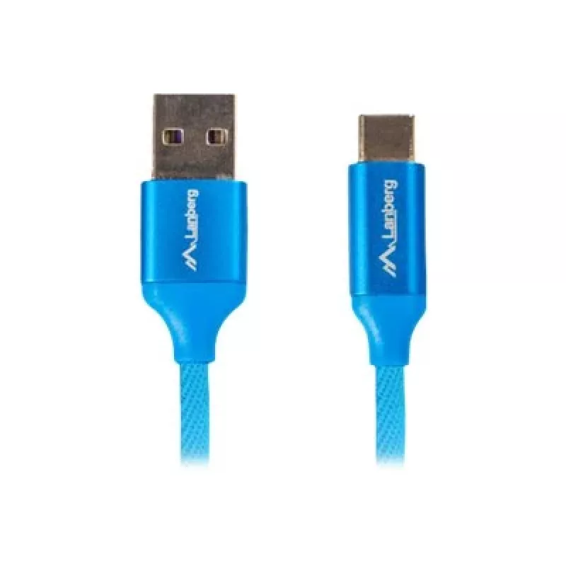 USB-2.0-kabel LANBERG CA-USBO-21CU-0010-BL — USB A naar USB C, 1 m, blauw