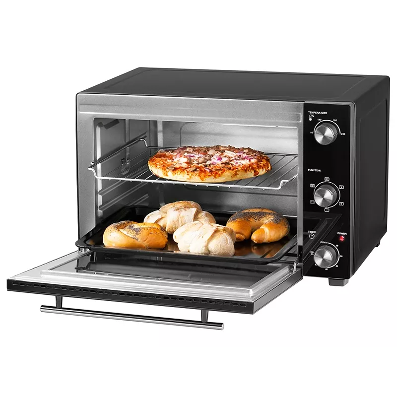 LAFE HeatMaster PIW-005 elektrische oven, 48 L, 1800 W, hetelucht, draaispit