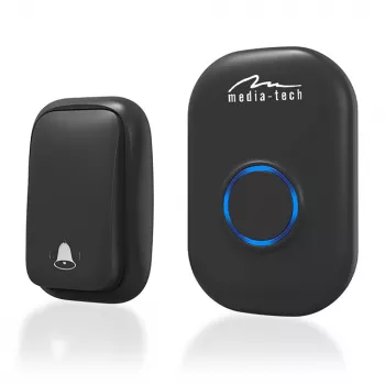 Deurbelset Media-Tech MT5701 Zwart