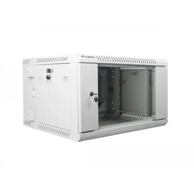 Lanberg WF02-6606-10S Rackkast 6U wandmontage-rack grijs