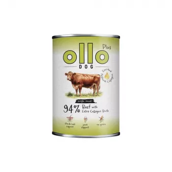 Ollo Plus collageen rund 400g hondennatvoerblik