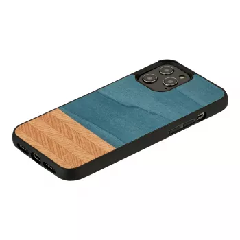 Telefoonhoes man and wood voor iPhone 12 Pro Max denim-zwart