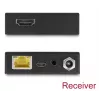 AV-zender- en ontvangerset DELOCK 65955 — Cat6/Cat6a HDMI-extender, tot 3840×2160, bekabeld, Micro-USB-B voeding