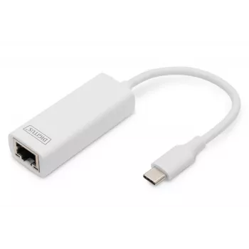 Digitus DN-3024 USB 3.0-adapter 20 cm 1x USB-C naar 1x RJ45 afgeschermd