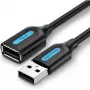 USB 2.0-verlengkabel stekker naar bus Vention CBIBG 1,5 m — zwart