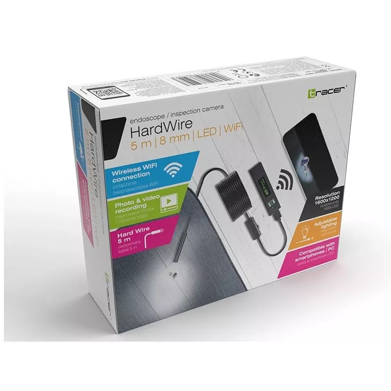 Tracer HardWire 1600 x 1200 endoscoop bedraad draadloos