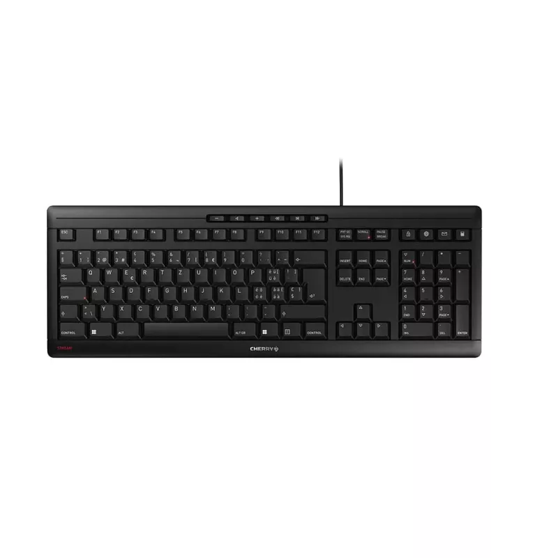 Toetsenbord CHERRY STREAM JK-8500CH-2 USB QWERTZ Zwitserduits zwart