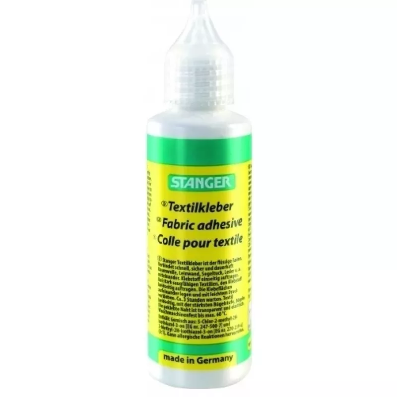Stanger 18023/1 textiellijm, 50 g, na het drogen transparant
