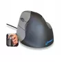 BakkerElkhuizen Evoluent 4 Links, linkshandig, verticaal design, laser, 2600 DPI, zwart, grijs, zilver