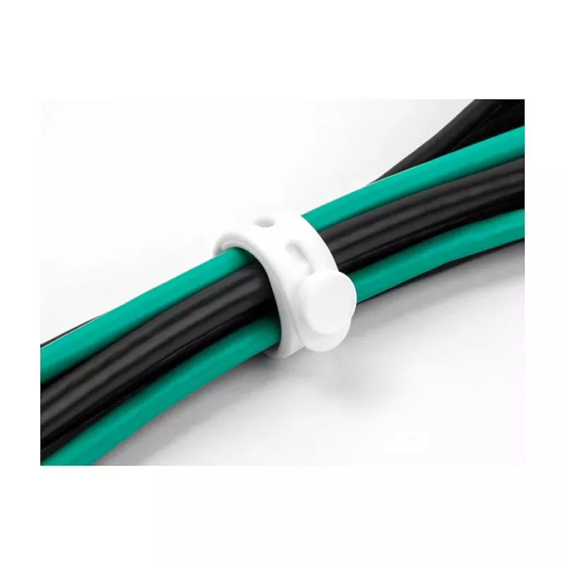 Herbruikbare kabelbinder DeLOCK Soft Tie 10 stuks zwart wit