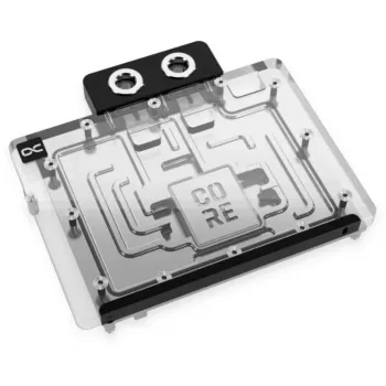 backplate Alphacool 10260 aluminium chroom koper zwart 154 mm