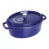 Gietijzeren cocotte Staub 4,25 L, 29 cm, blauw