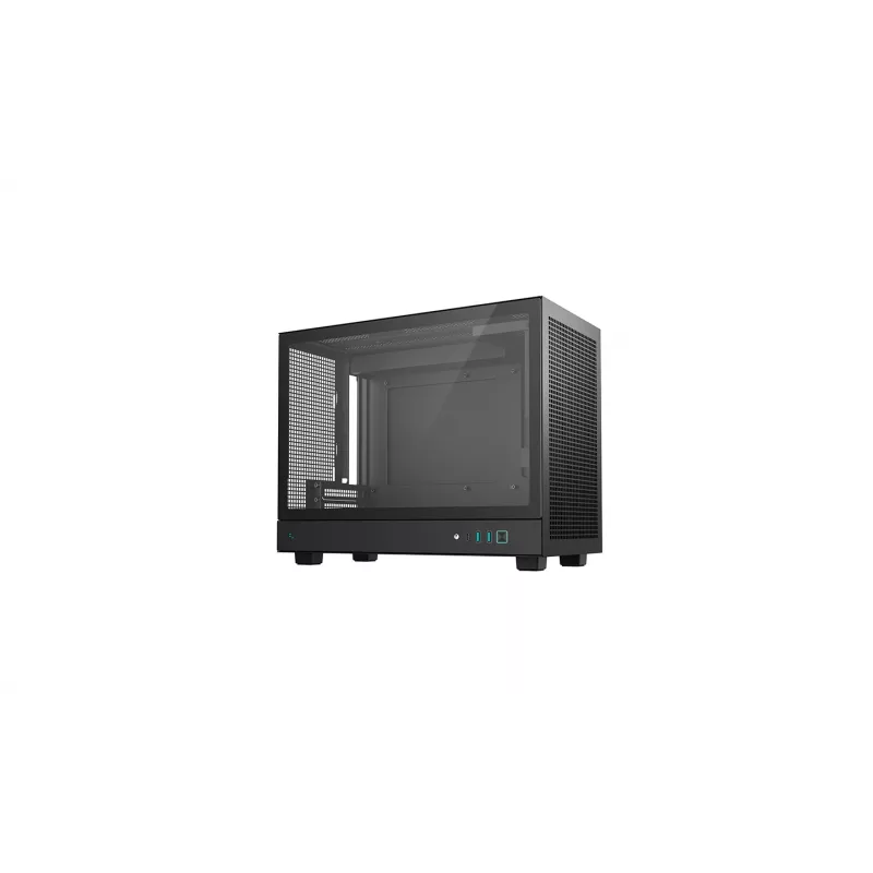 DeepCool CH160 PLUS R-CH160-BKNGM0-G compacte (SFF) computerbehuizing, Mini-ITX/Micro-ATX, gehard glas, zwart