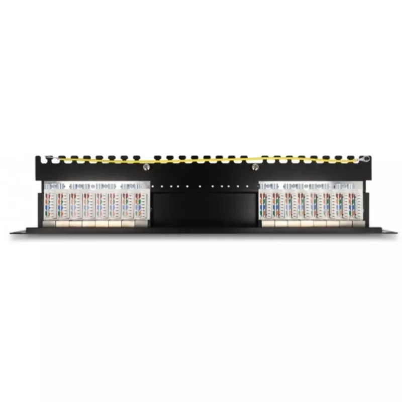 DeLOCK 66876 Patchpaneel 1U Cat6a zwart metaal