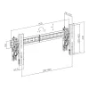 TV-muurbeugel SBOX LVW02-48T voor 37–70 inch schermen, max. 70 kg, VESA tot 800×400