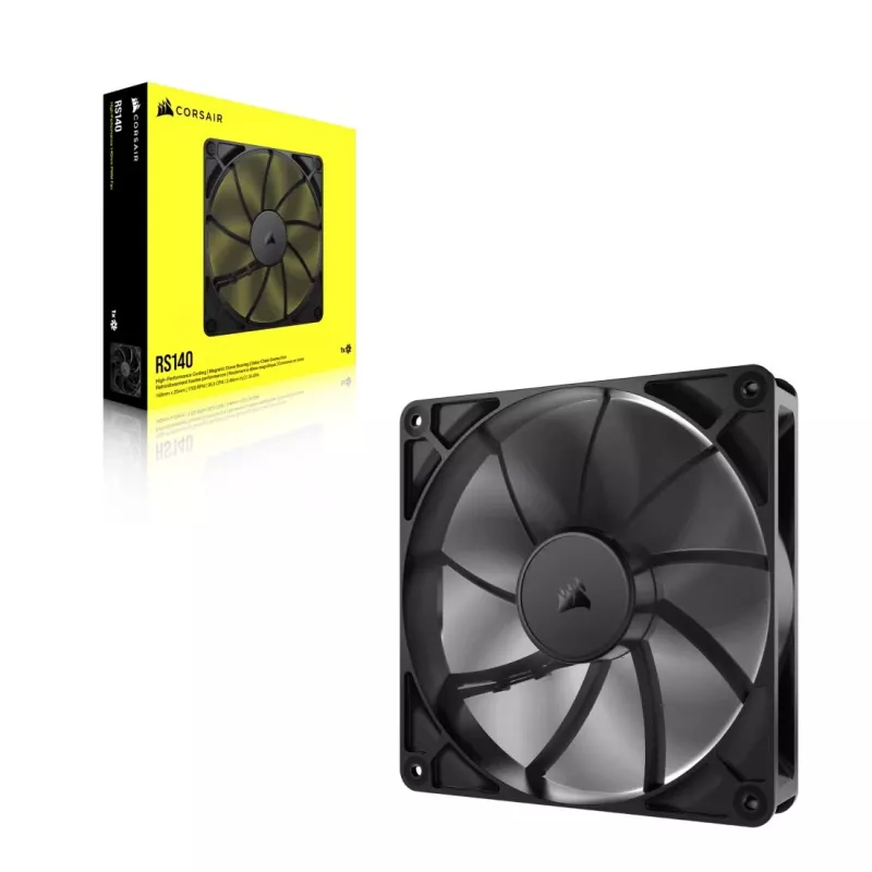 Ventilator Corsair RS140 14 cm zwart 330–1700 tpm 0,11–3,46 mmH2O