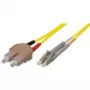 Tecline exertis Connect - patchkabel - SC singlemode (M) naar LC singlemode (M) - 10 m - glasvezel - 9/125 micrometer - geel (39989610)