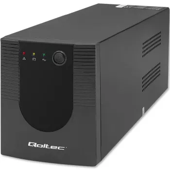 Noodstroomvoorziening UPS Qoltec 53775 1,2 kVA 720 W 4 AC-stopcontacten