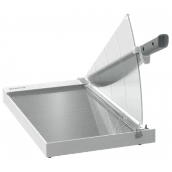 Leitz precisie kantoorpapiersnijder A4+, 15 vel, handmatige klemming, roestvrij staal, A4 Maxi, 80 g/m², glas