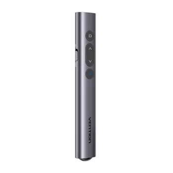 Draadloze laserpointer Vention KQIH0 – rode laser, maximaal bereik 50 m, USB-interface, lichtgewicht PVC-behuizing