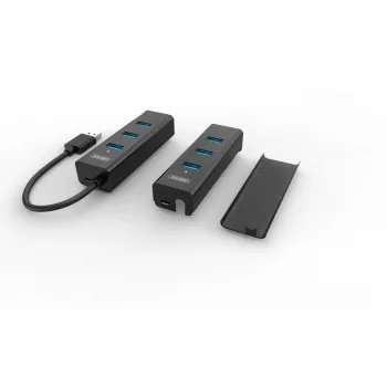 UNITEK Y-3089 interfacehub USB 3.2 Gen 1 (3.1 Gen 1) Type-A 5000 Mbit/s zwart