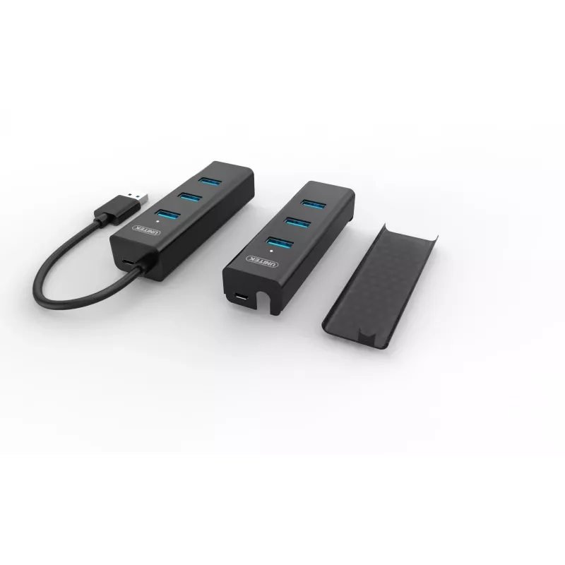 UNITEK Y-3089 interfacehub USB 3.2 Gen 1 (3.1 Gen 1) Type-A 5000 Mbit/s zwart