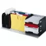 styro 282-03407.98 - 1 lade - polystyreen - zwart - grijs - 723 mm - 304 mm - 248 mm