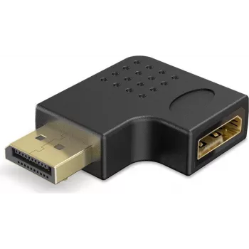 Goobay DisplayPort haakse adapter 90° rechts zwart (77131)