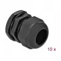 Kabelwartel DeLOCK 60224 zwart kunststof 10 stuks