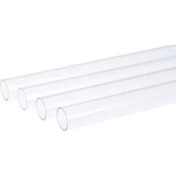 HardTube 12/10mm acryl (PMMA) helder 60cm, tube transparant, 4-delige set