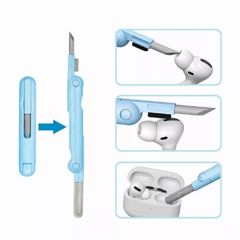 Gembird 7-in-1 universele draagbare reinigingsset - wit