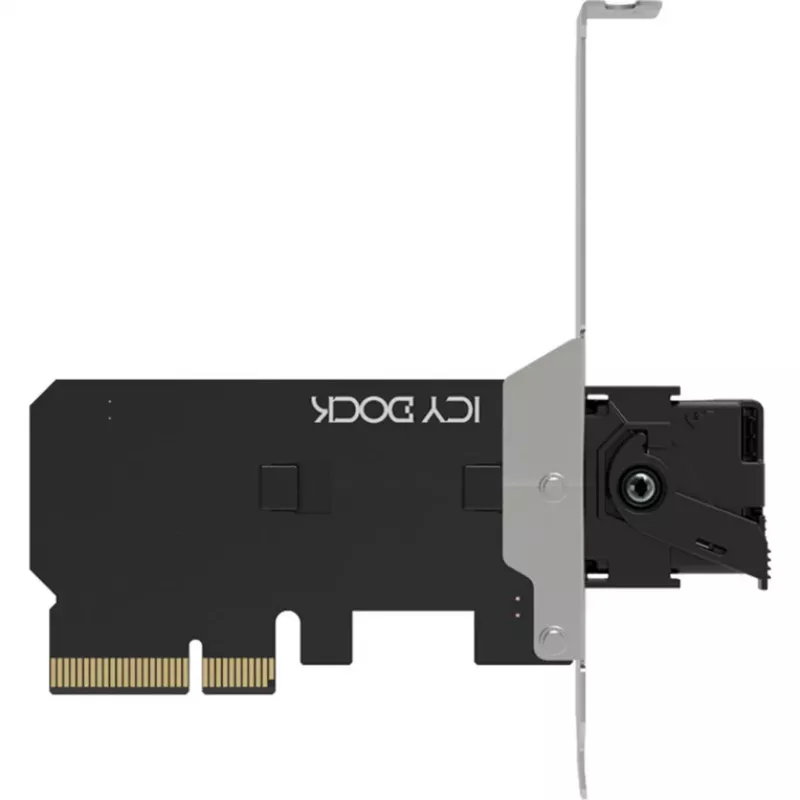 ICY DOCK MB305M4P-B wisselraam M.2 NVMe SSD naar PCIe 4.0 x4 adapterkaart